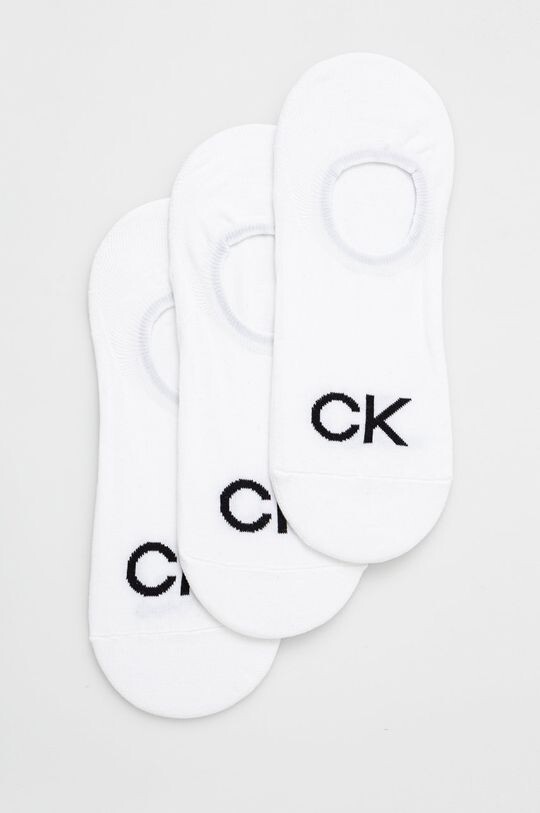 

Носки (3 шт.) Calvin Klein, белый