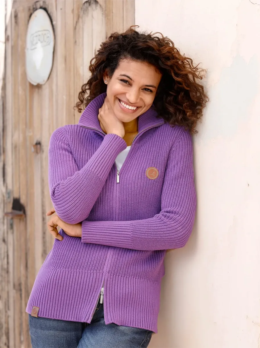

Кардиган в стиле casual Casual Looks, фиолетовый