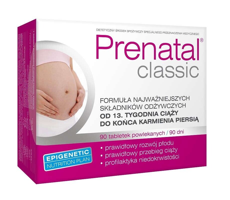 

Prenatal Classic витамины для мам и беременных, 90 tabl.