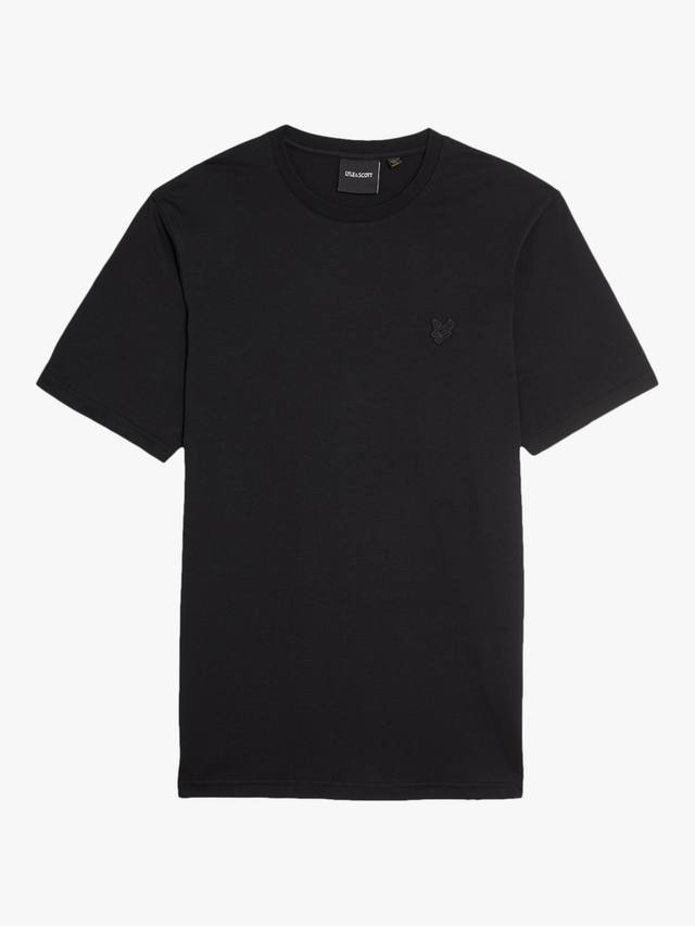 

Футболка из тончайшего хлопка обычного кроя Lyle & Scott, цвет Jet Black