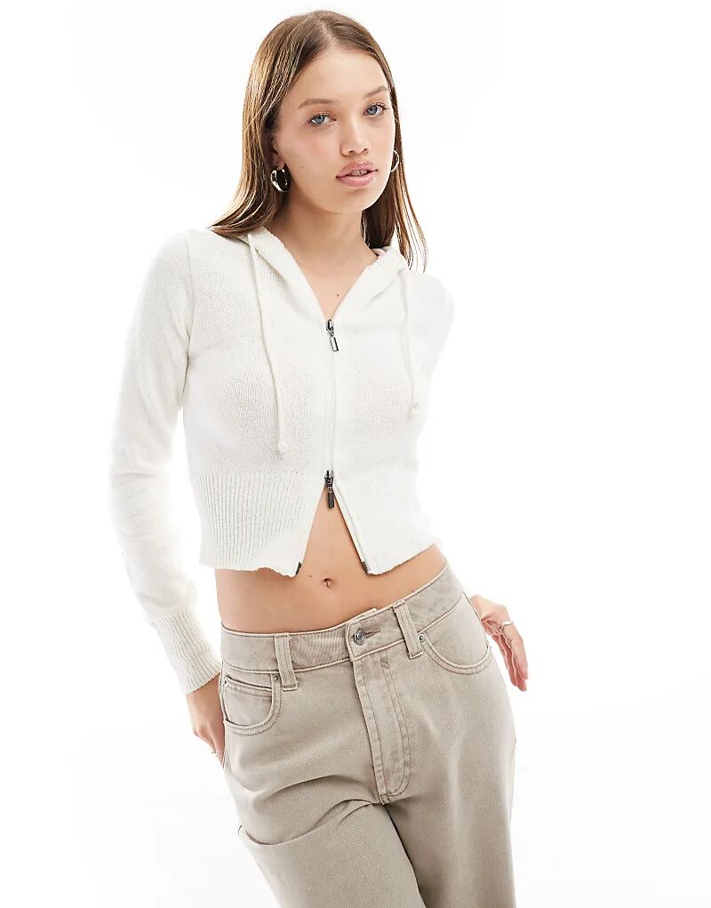 

Cotton On – Куртка с капюшоном цвета экрю с двухсторонней молнией Cotton:On