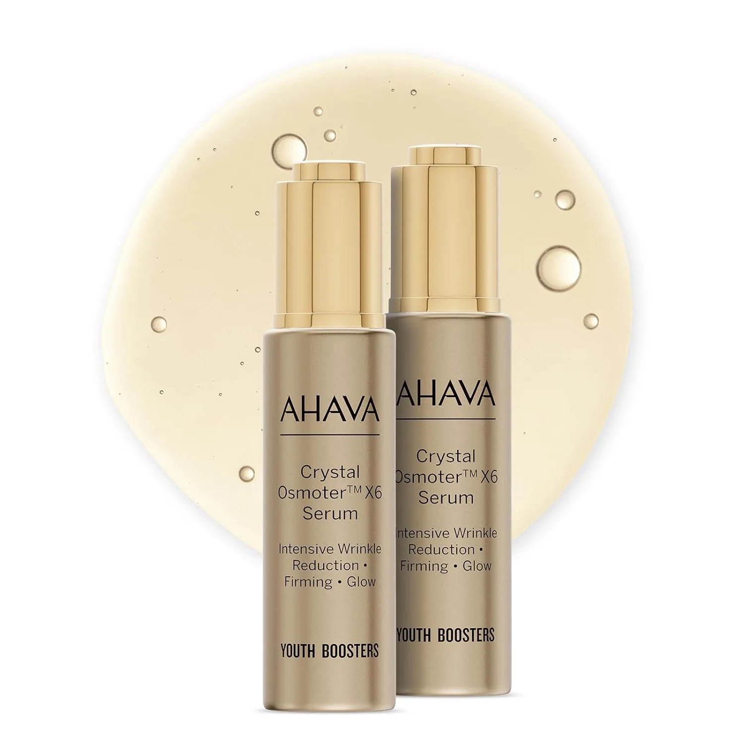 Набор AHAVA Crystal Osmoter X6 Serum Duo, 1 Fl.Oz x 2 - увлажняющая сыворотка с минералами Мертвого моря и осмотером для сияния, упругости и борьбы с морщинами