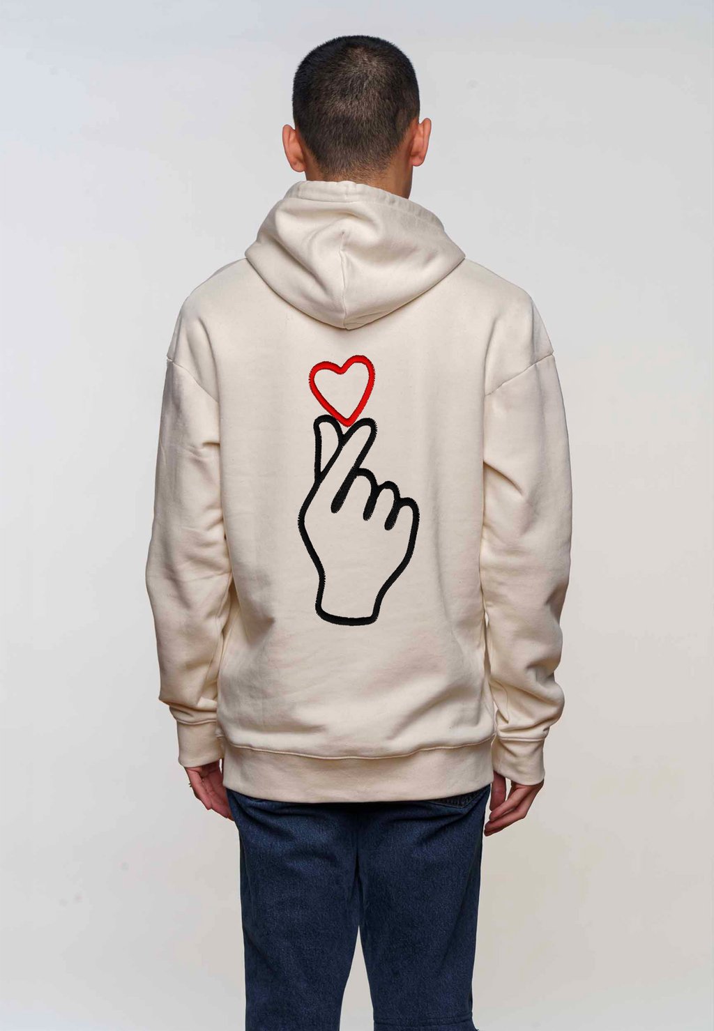 

Толстовка SARANGHAE BACK PRINT UNISEX HEAVYWEIGHT - Hoodie Mira Paris, кремовый