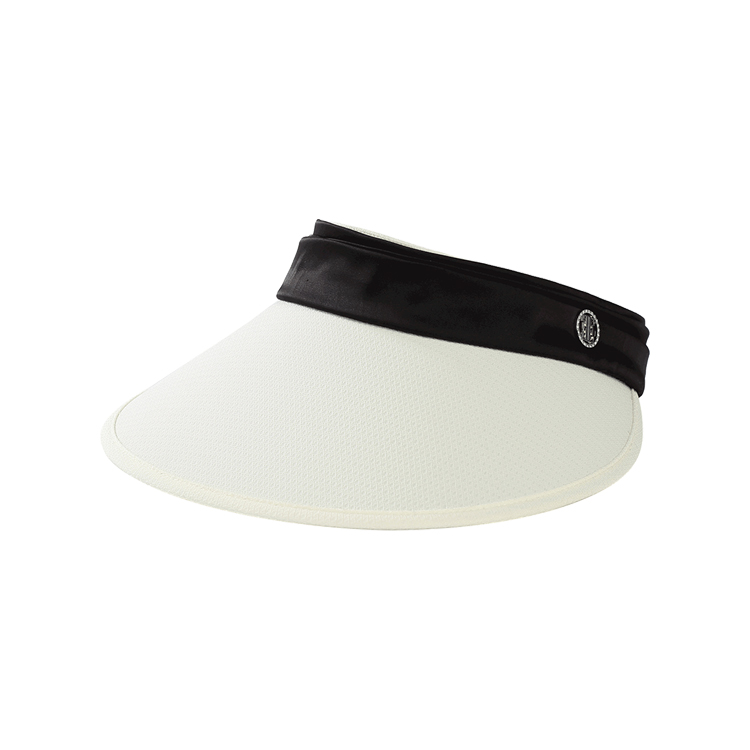 

Шляпа от солнца из полиэстера для женщин ELLE, бежевый черный