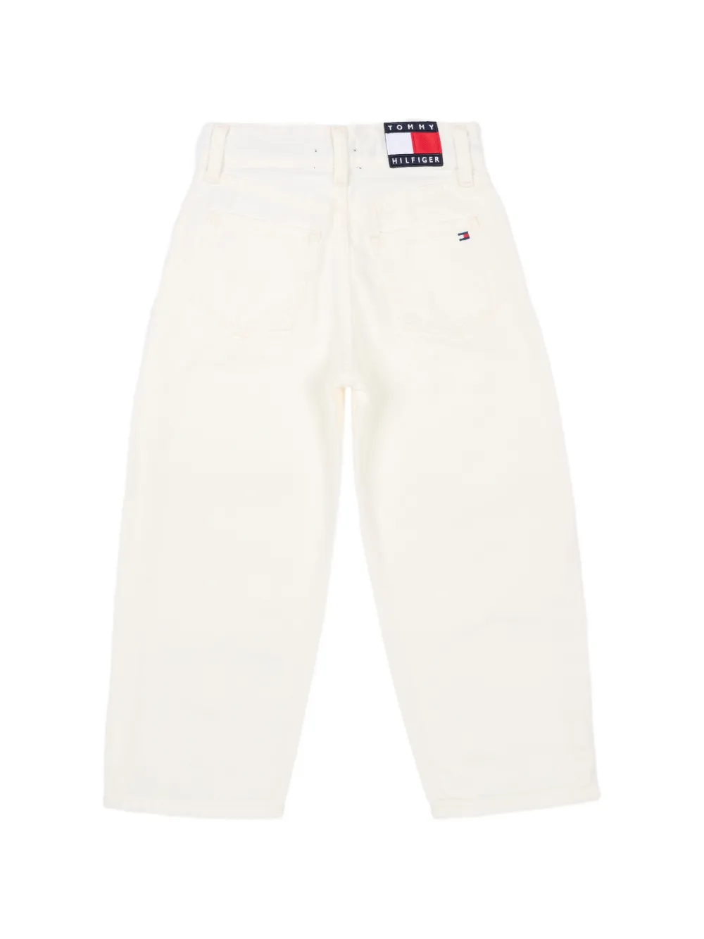 Брюки с вышитым логотипом и накладным карманом Tommy Hilfiger Junior, бежевый — фото 2