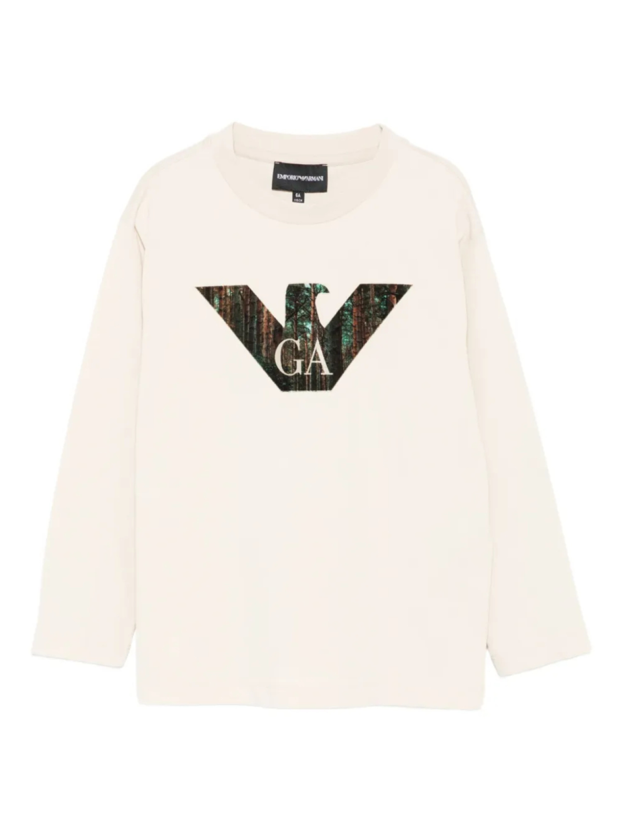 

Толстовка с длинными рукавами и принтом логотипа Emporio Armani Kids Eagle, нейтральный