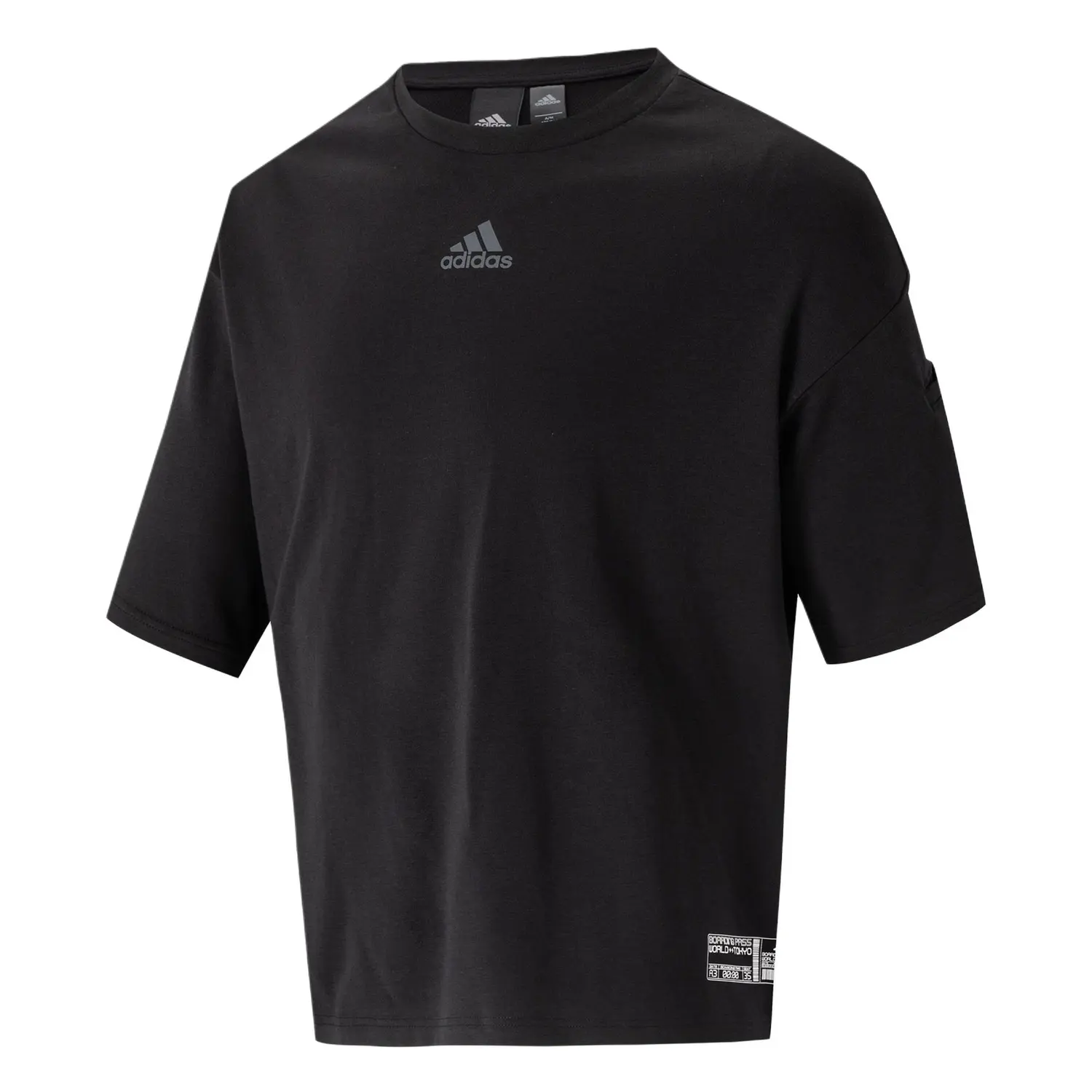 

Adidas Футболка мужская черная, Черный, Adidas Футболка мужская черная