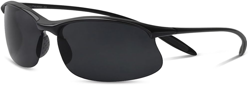 

Поляризованные спортивные солнцезащитные очки для мужчин и женщин, оправа Tr90 из небьющегося материала, подходят для бега, рыбалки, бейсбола и вождения UJNHGQ, Black Gray