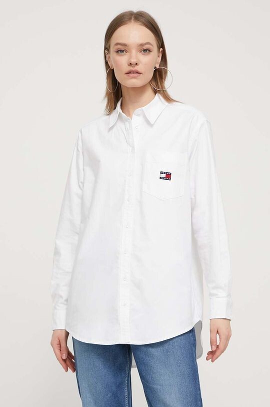 

Хлопчатобумажная рубашка Tommy Jeans, белый
