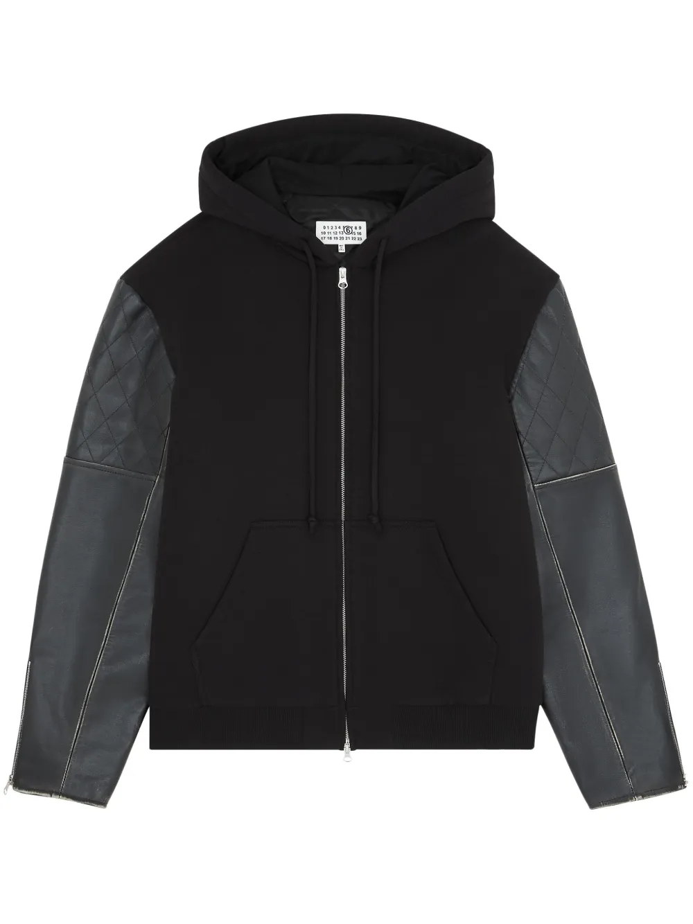 

Куртка на молнии с капюшоном MM6 Maison Margiela, черный