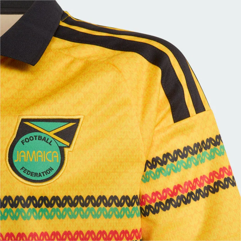Детская футболка adidas Jamaica 26 x Bob Marley Home Kids Jersey, Bold Gold — фото 2
