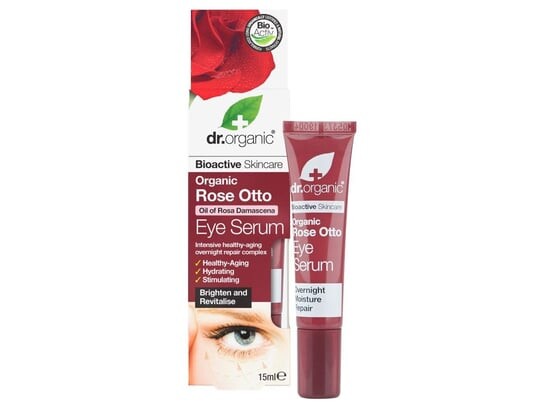 

Сыворотка для глаз с органическим розовым маслом, 15 мл Dr.Organic Rose Otto