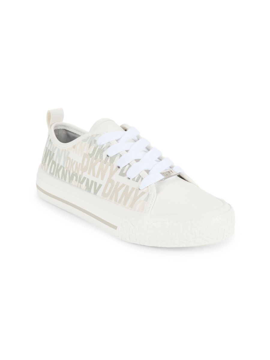 

Детские низкие кеды Hannah Delia Monogram DKNY, белый