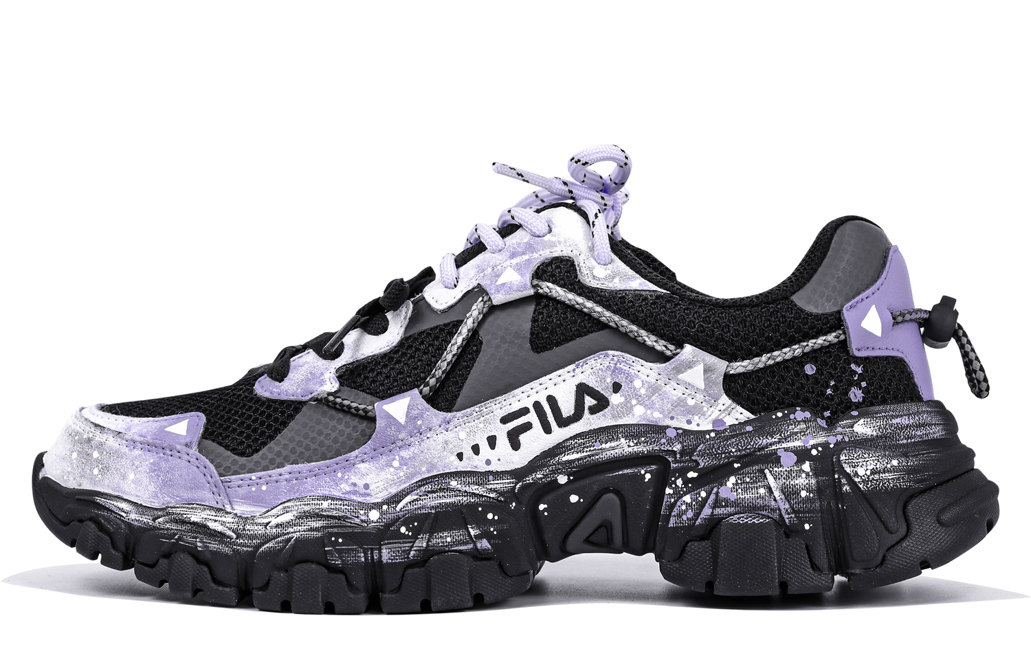 

Повседневные кроссовки Fluid Unisex низкие White FILA, черный фиолетовый