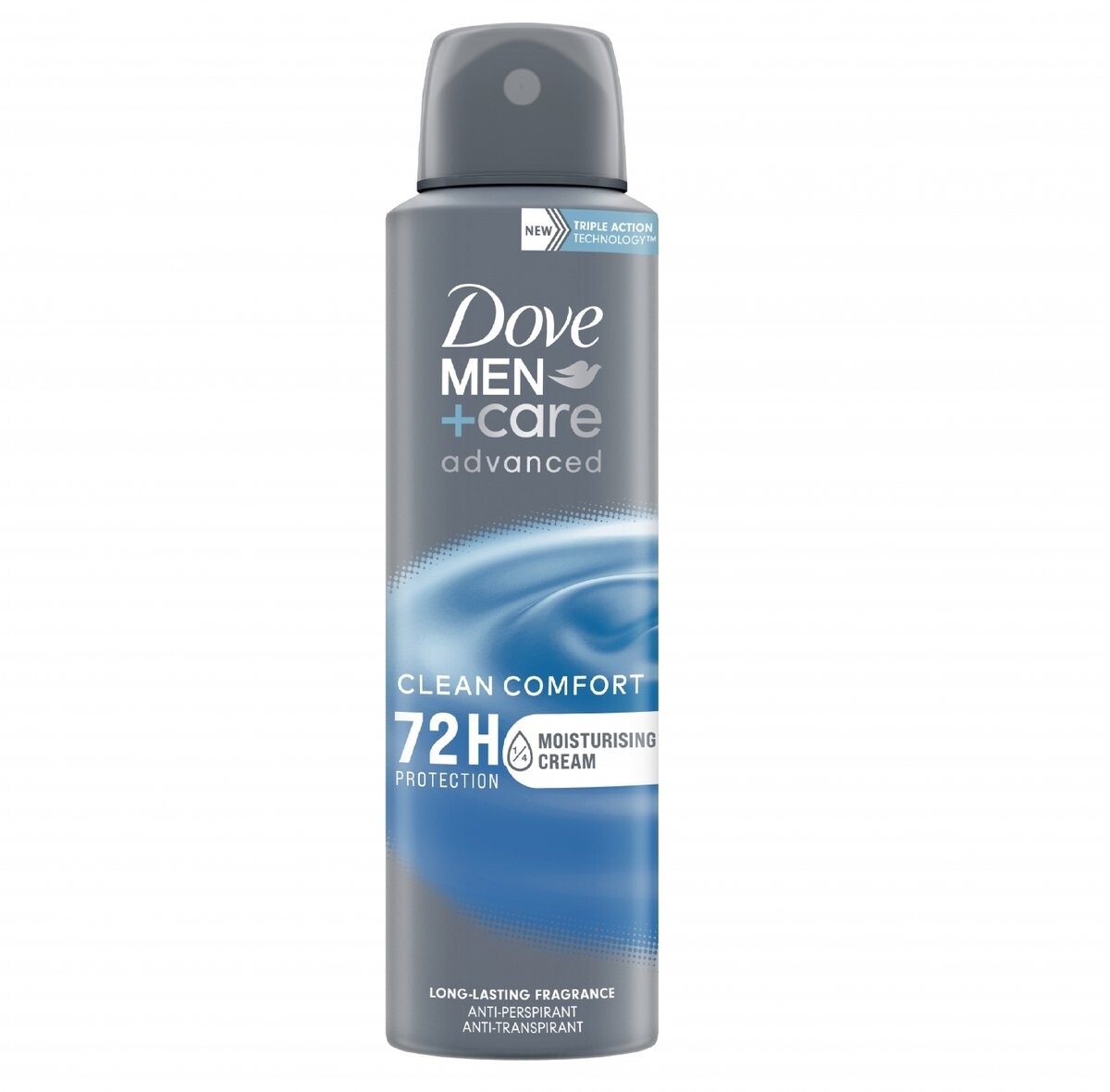 

Dove Men+care Advanced Clean Comfort, Антиперспирант, полусжатый, 200мл
