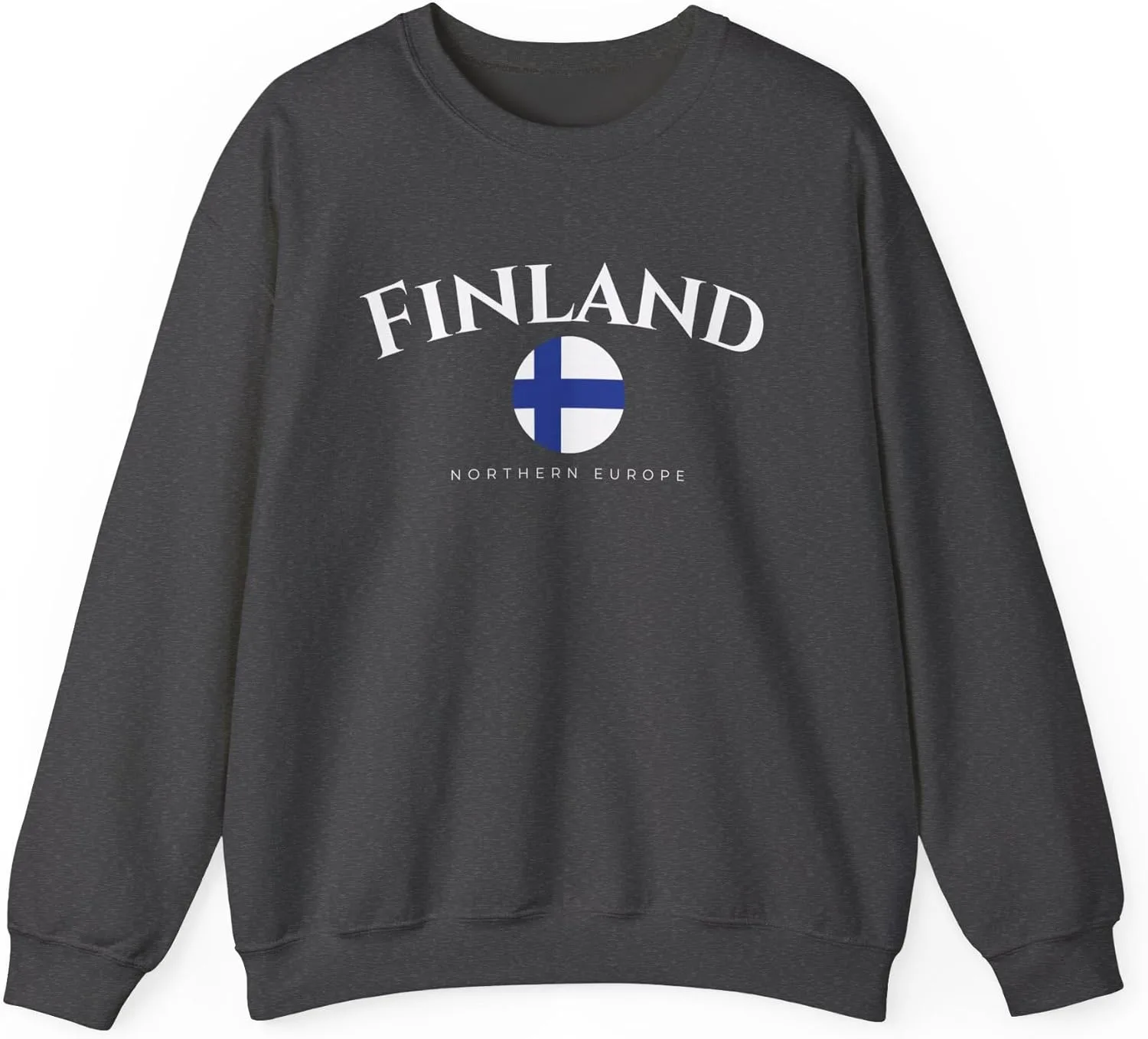 Толстовка Heavy Blend с принтом "Finland Northern Europe"