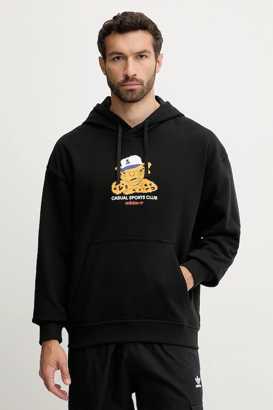 

Хлопковая толстовка Graphic Lo Hd Adidas Originals, черный