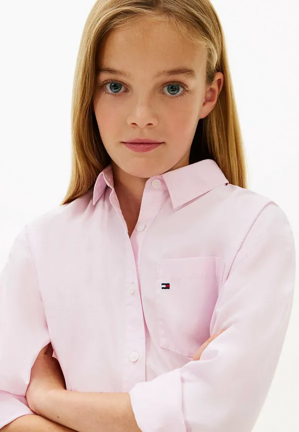 Базовая блузка на пуговицах Tommy Hilfiger, Pearly Pink — фото 4