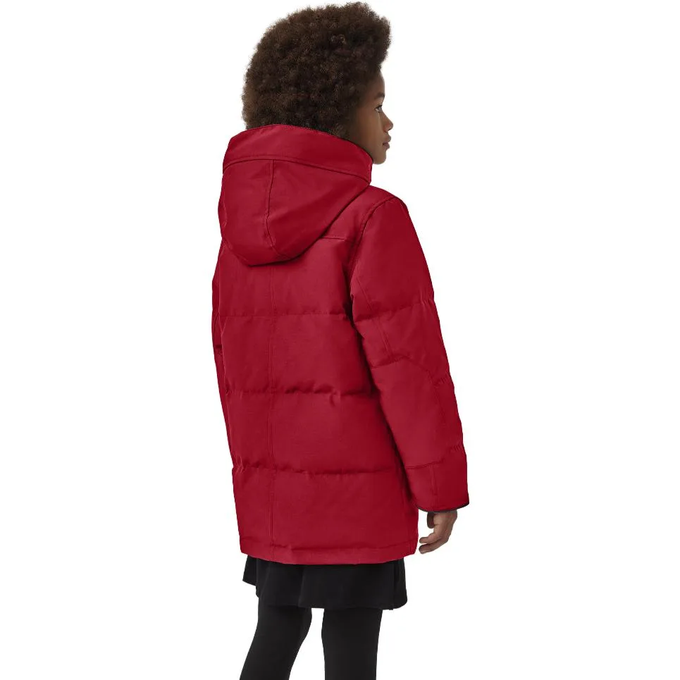 Детская пуховая куртка с капюшоном утепленная Canada Goose, Lucky Lucky Red — фото 4