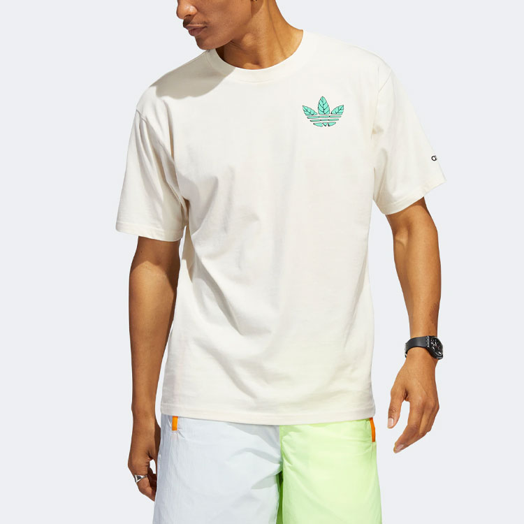 Adidas Trefoil Leaves Tee Adidas Originals, Экрю — фото 3