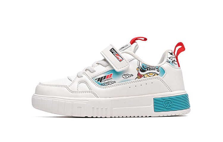 

Кроссовки 7 PE Low Top Kids' Skateboarding Shoes Teenagers 7-PE, белый/красный