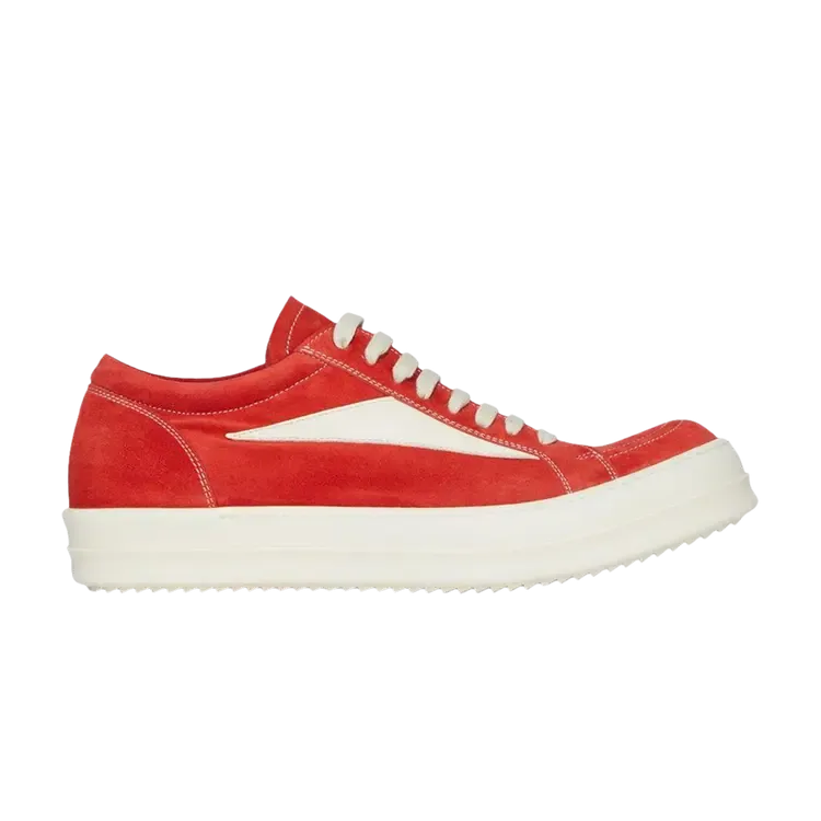 Винтажные кроссовки Rick Owens 'Carnelian Milk', красный