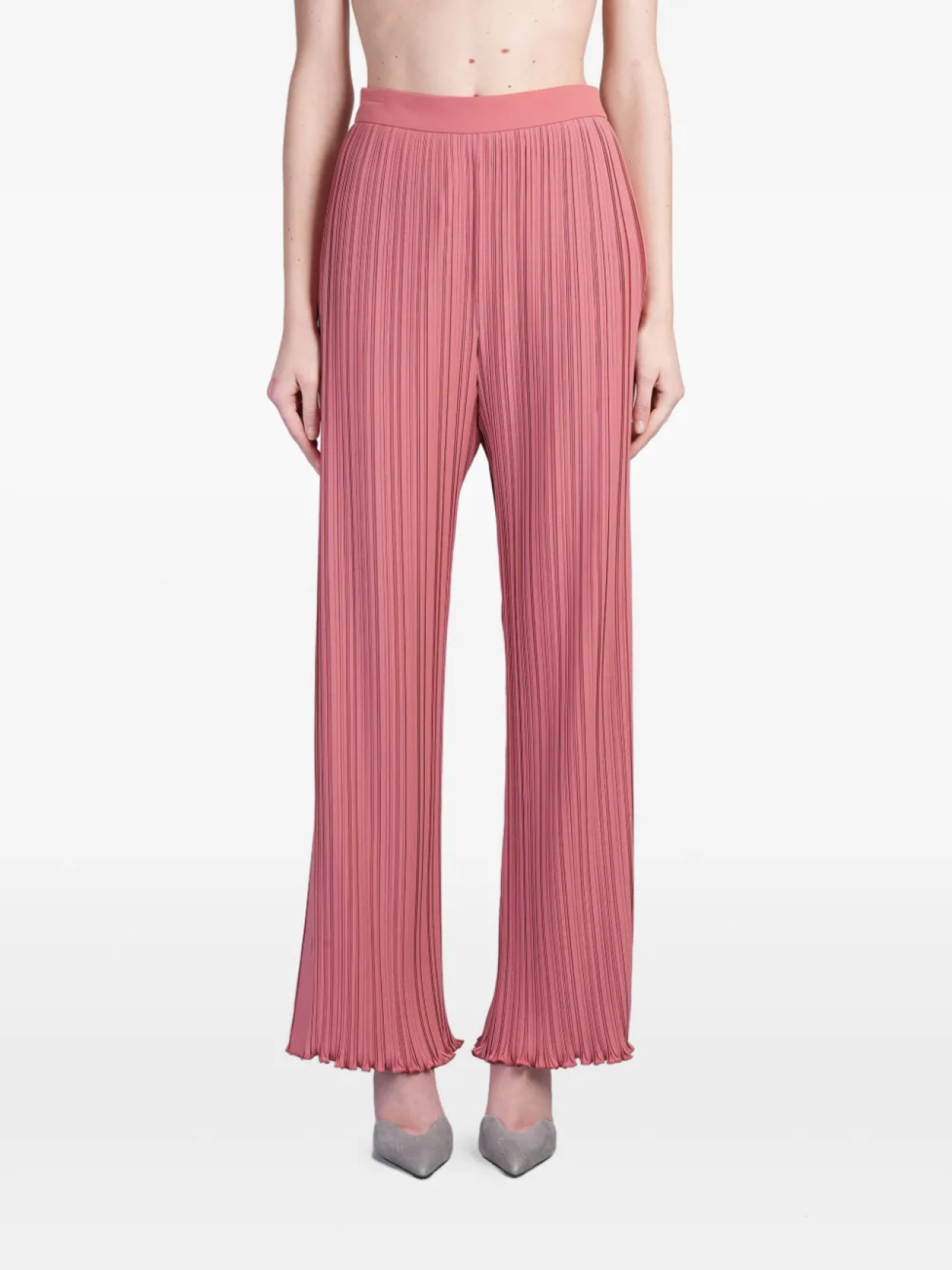 

Брюки с высокой талией Lanvin, розовый