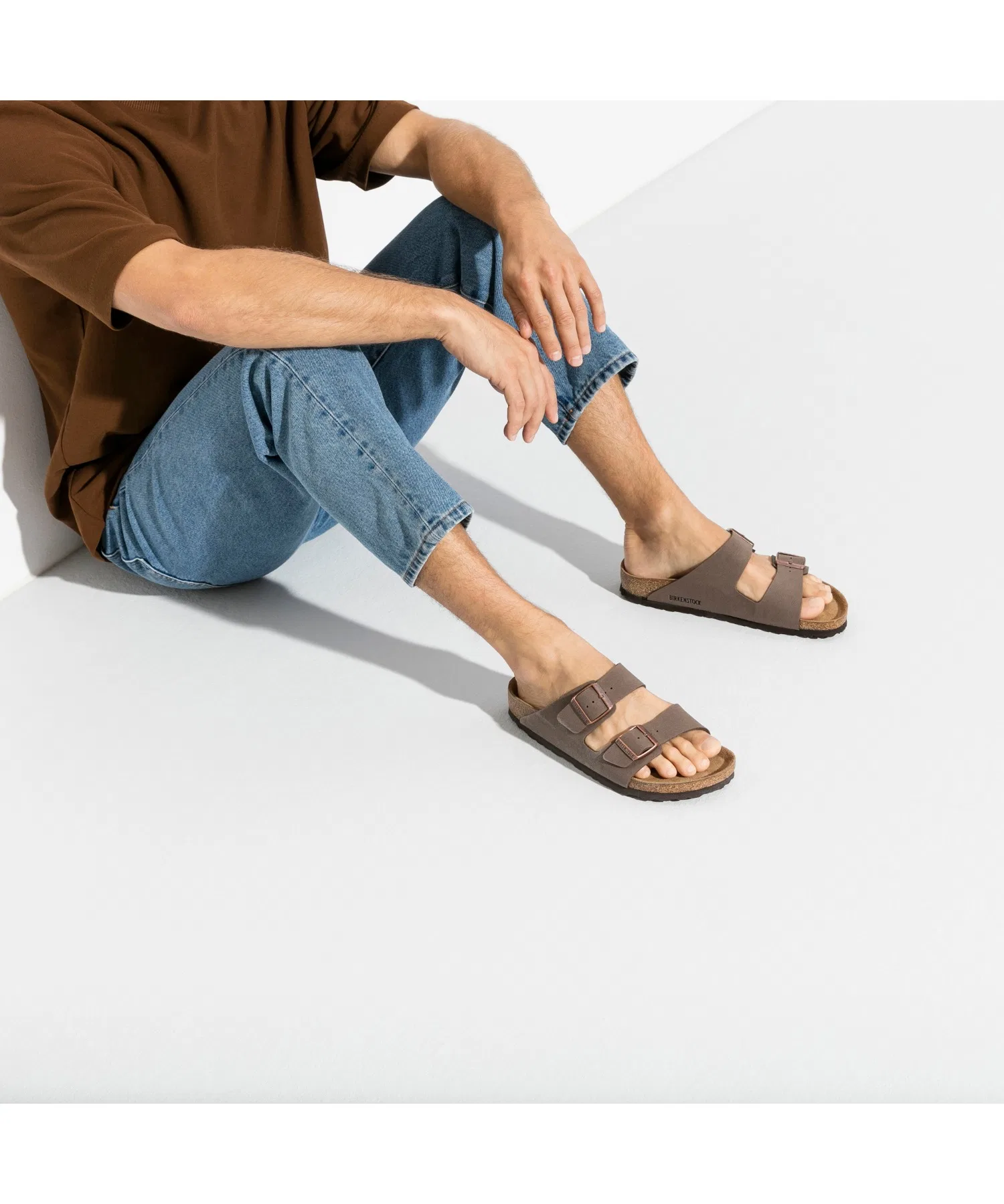 Унисекс сандалии Birkenstock Arizona из Birko-Flor коричневые — фото 3