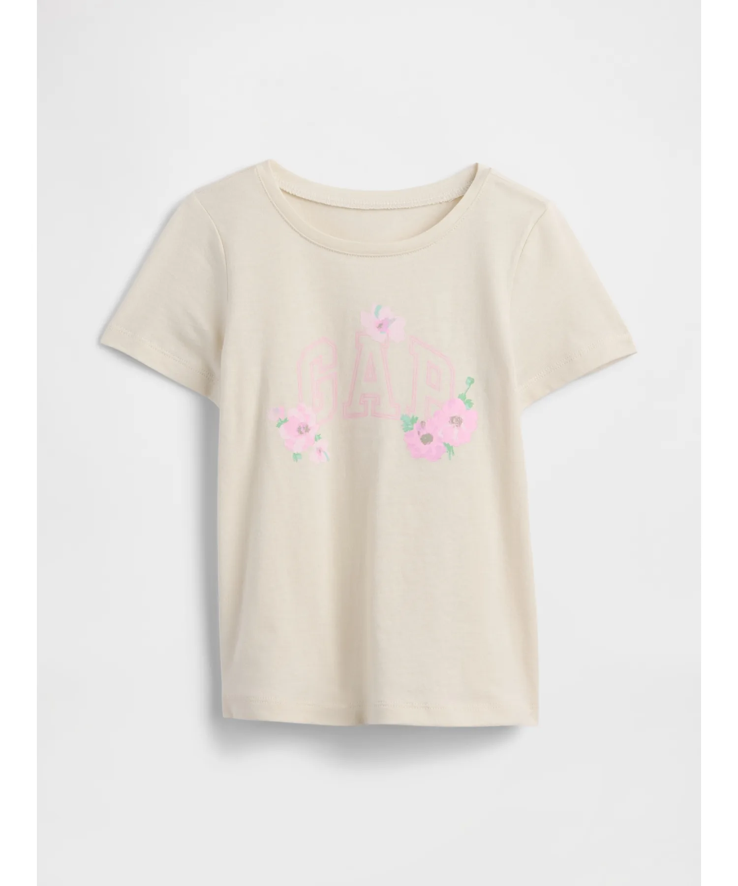 Детская футболка с логотипом GAP из 100% хлопка, розовая