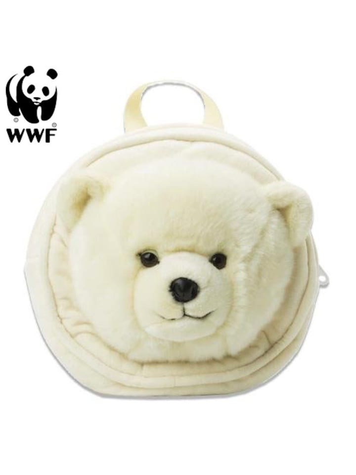 

WWF Плюшевый рюкзак в виде полярного медведя (диаметр 25 см) белого цвета