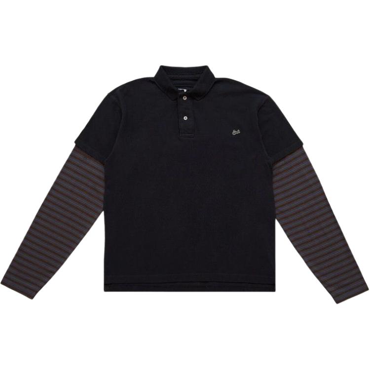 

Футболка-поло с двумя рукавами ERL, черный