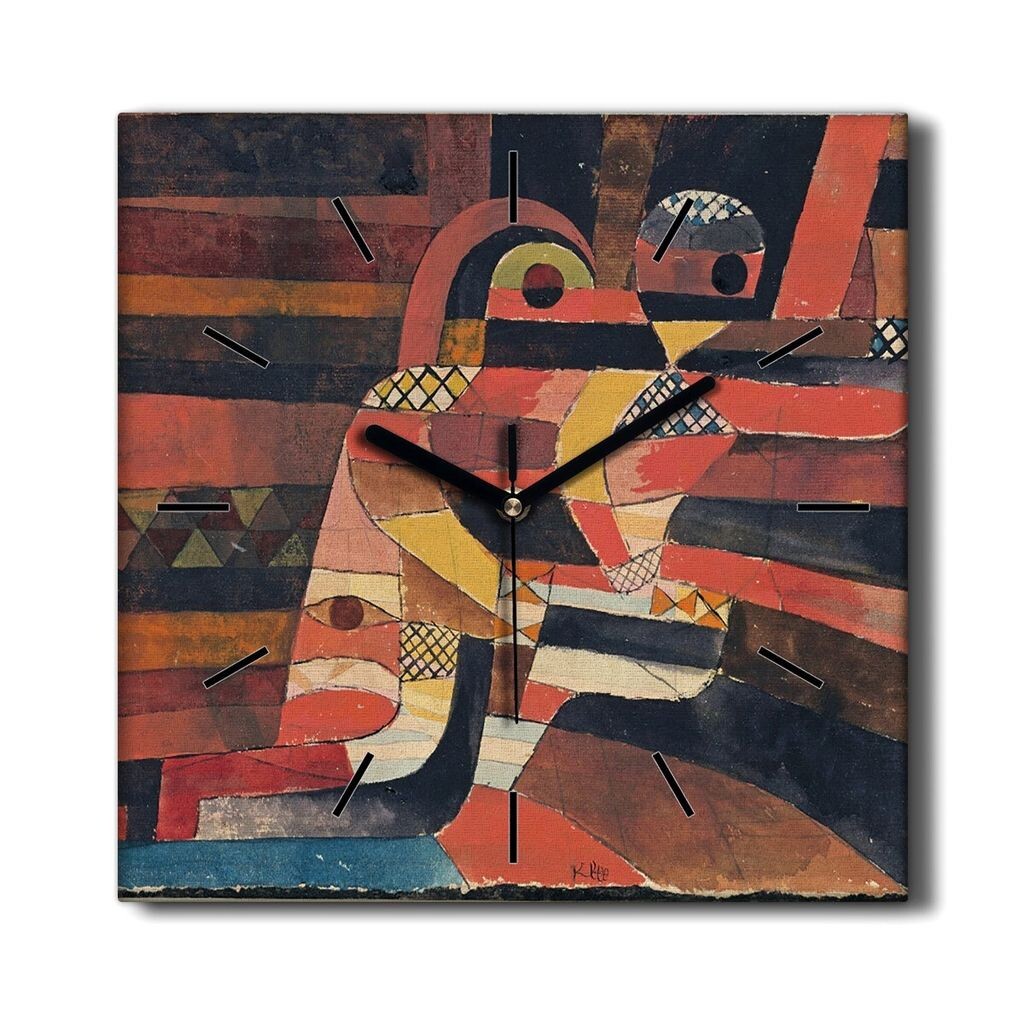 

Coloray Hodiny Unique 30x30 см. Тихие предметы Для обивки домашней кухни Nástěnné hodiny Plátno Černé ručičky hodin - Milenec