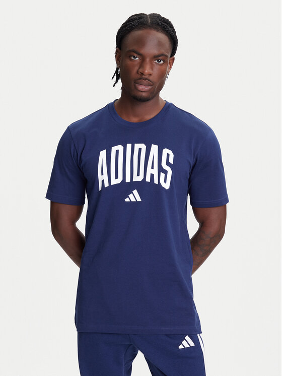 

Футболка обычного кроя Collegiate Lineage Graphic JM6417 Adidas, синий
