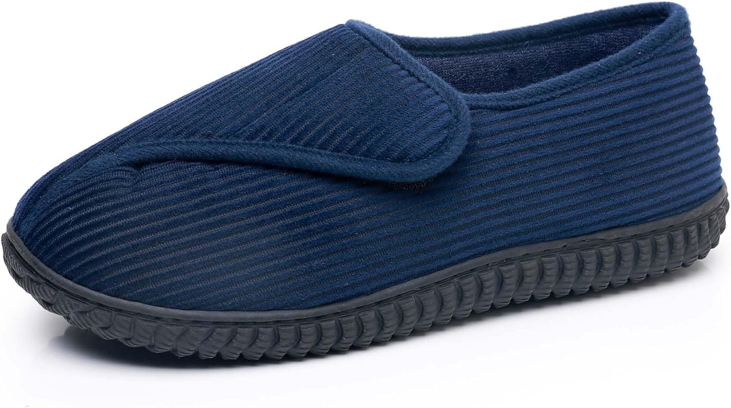 

Домашние тапочки Git-up Men с эффектом памяти для диабетиков, регулируемые для артрита и отечности, для опухших ног, широкие, удобные, мягкие, с нескользящей подошвой, больших размеров, для дома и улицы, синий