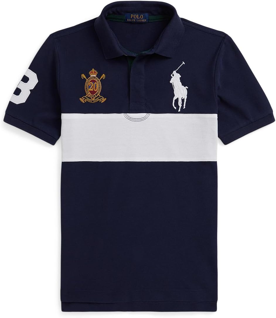 

Поло Polo Ralph Lauren Kids Big Pony 20th Anniversary Crest Polo, цвет Newport Navy
