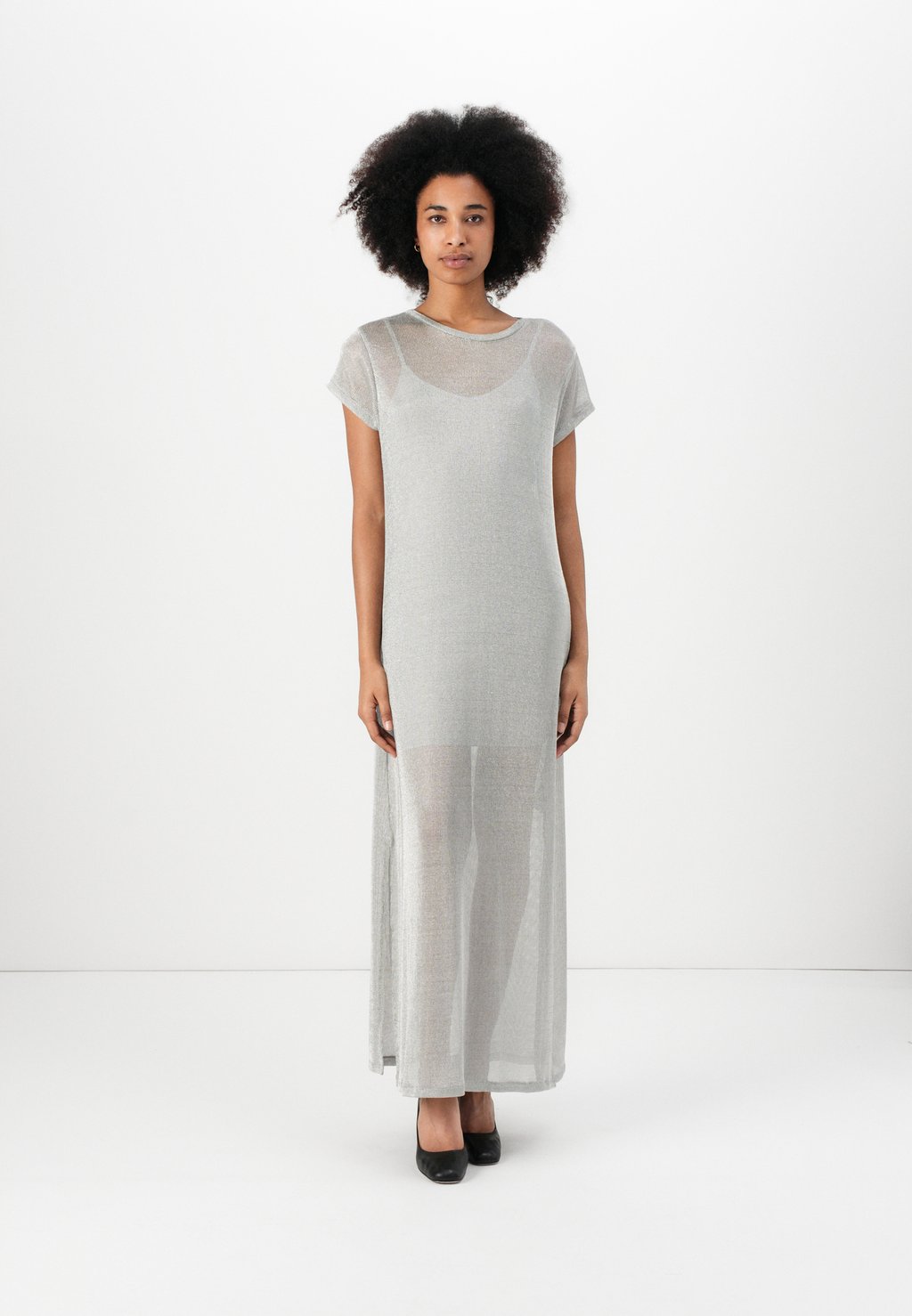 

Платье-джемпер THEA SPARKLE DRESS - Day dress AllSaints, серебряный