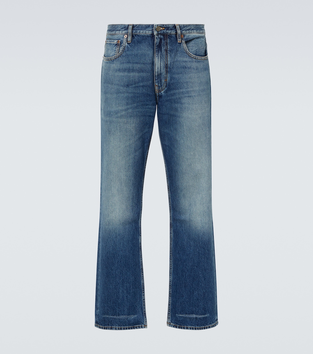 

Прямые джинсы Valentino, Medium Blue Denim
