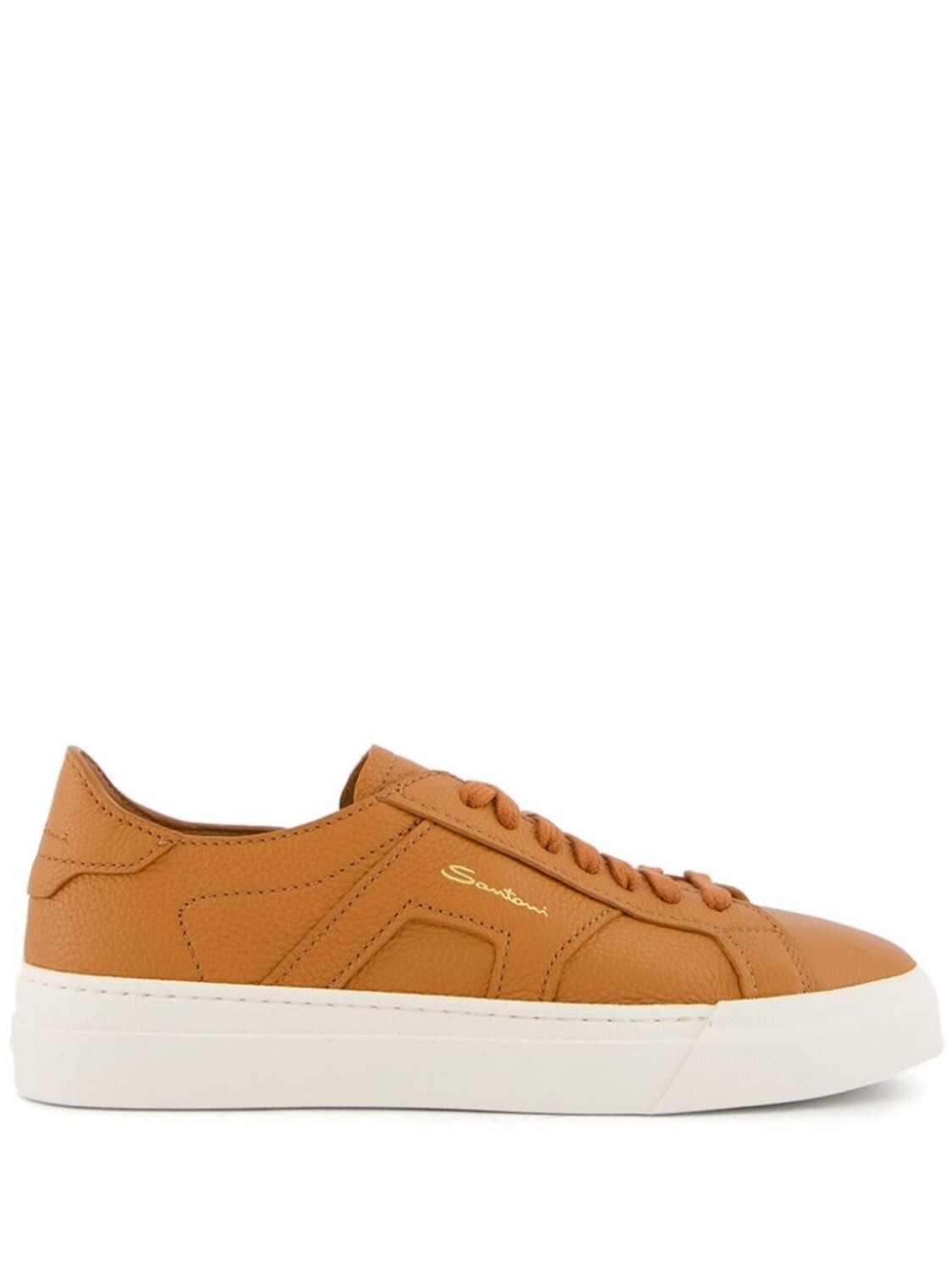

Кроссовки Santoni из кожи, серый