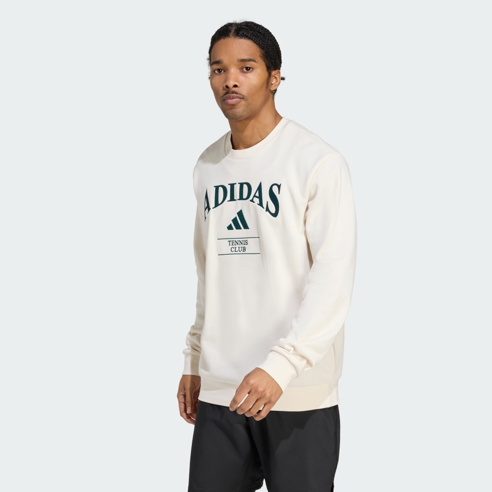 

Спортивная толстовка Adidas Heritage Graphic Crew Sweatshirt, цвет Chalk White/Aurora Ivy
