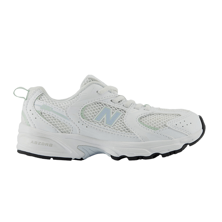 

Кроссовки 530 Bungee Lace Little Kid Wide 'White Ice Blue', белый