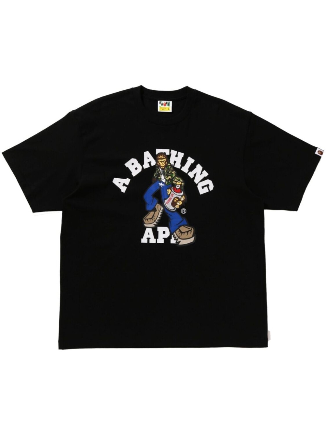 

Футболка Graffiti BAPE A BATHING APE, черный
