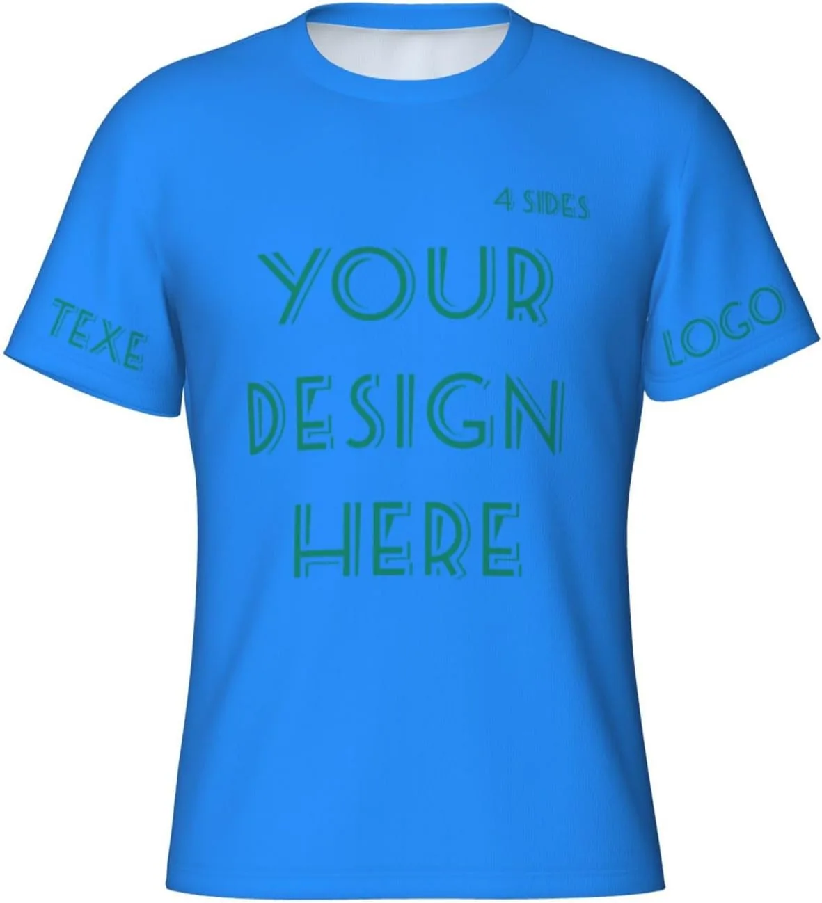 

Футболка Custom с принтом на 4 сторонах