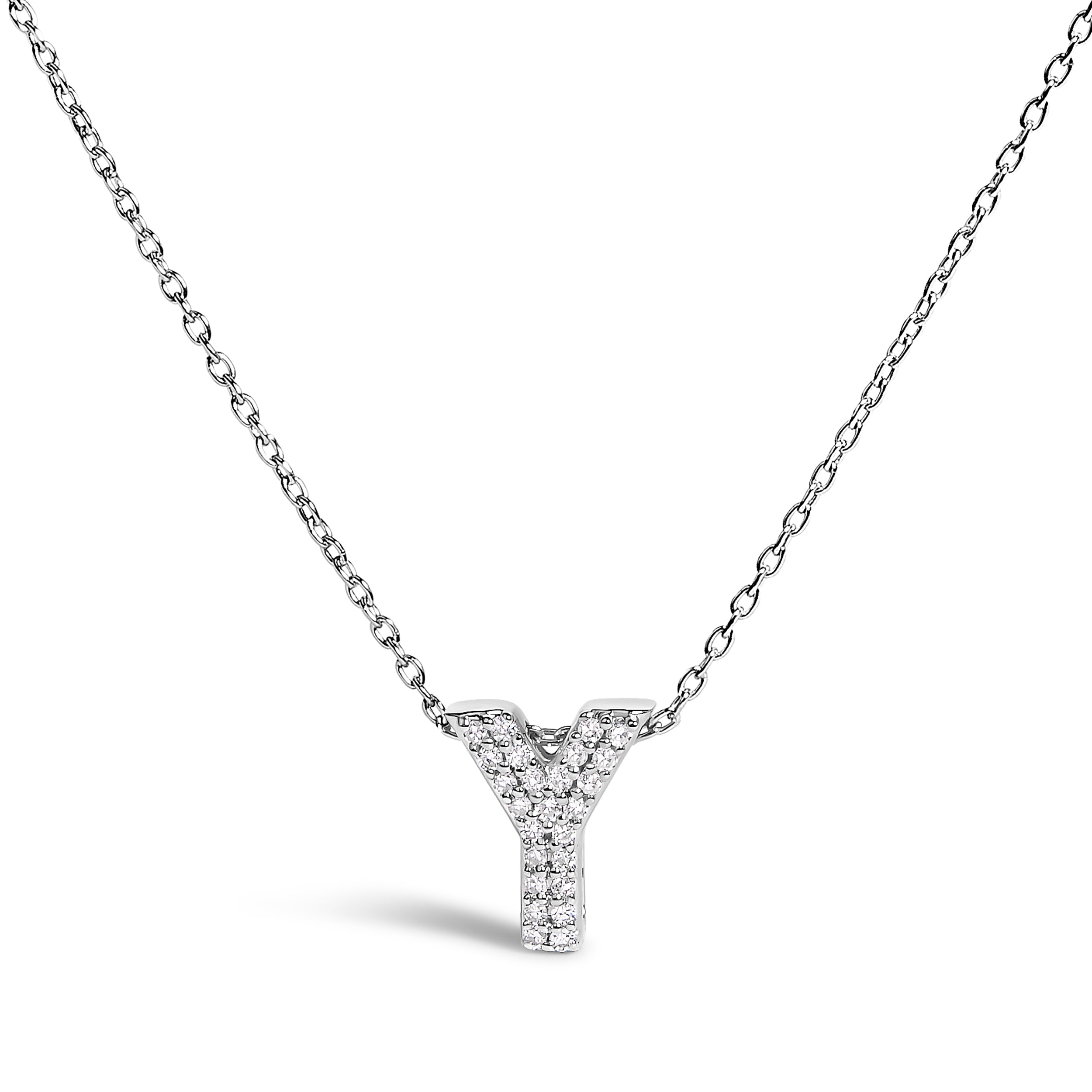 

Ожерелье с подвеской "AZ" в форме пузыря из 10-каратного золота с бриллиантами Haus Of Brilliance, White | Y