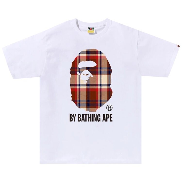 

Футболка BAPE Check By Bathing Ape 'White', белый