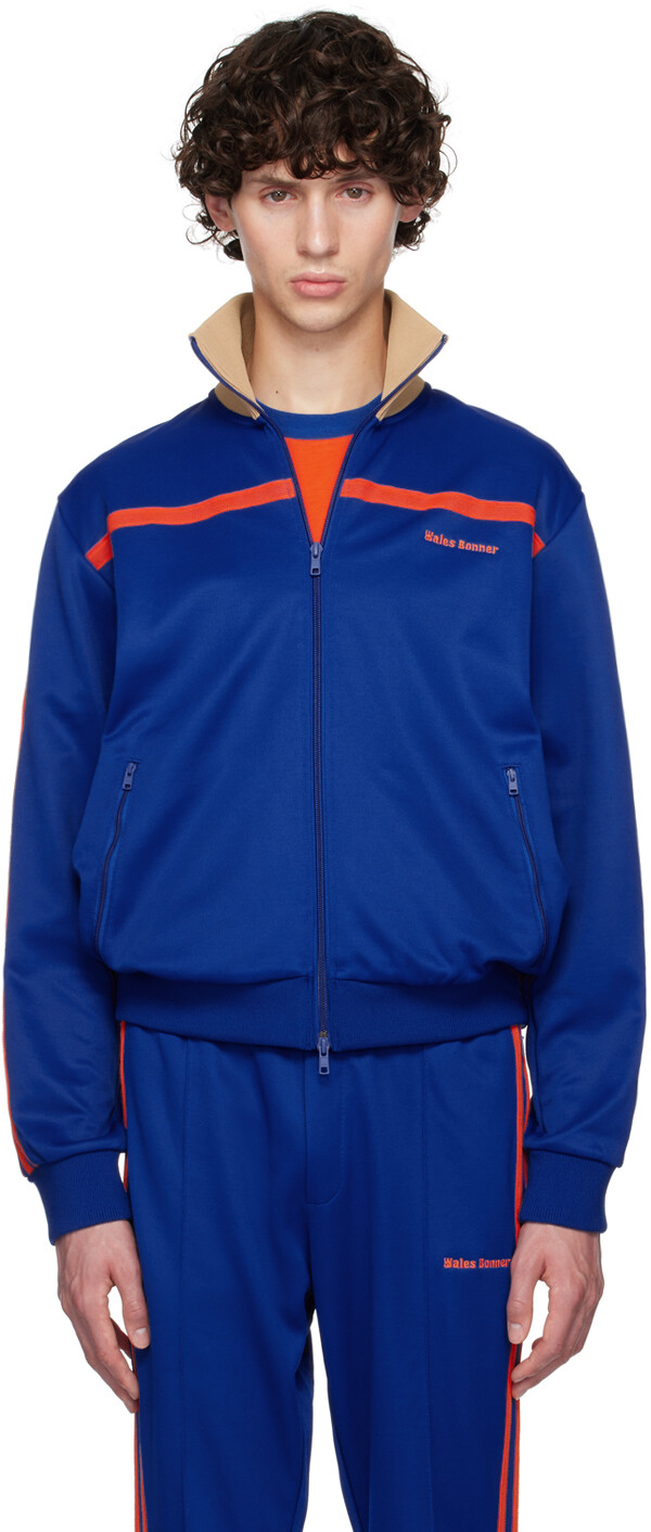 

Синяя спортивная куртка Adidas Originals Edition Stand Collar Wales Bonner, Royal blue