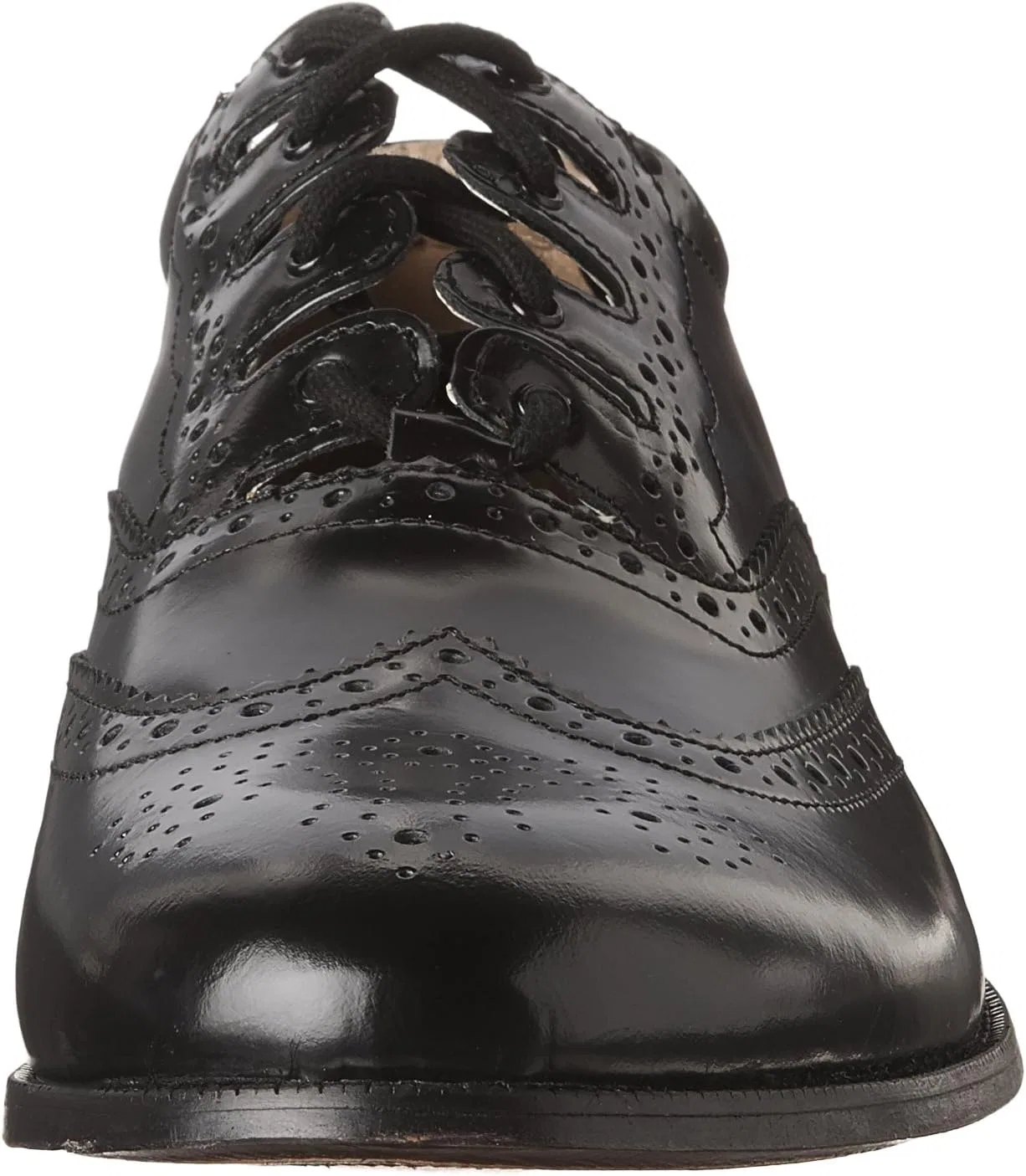 Thistle Shoes Кожаные туфли-броги в стиле шотландской волынки для свадебного наряда, с очень длинными шнурками и кожаными кисточками - размеры 6-17. Модель - Хайлендер. Кожаная подошва. Цвет - черный — фото 2