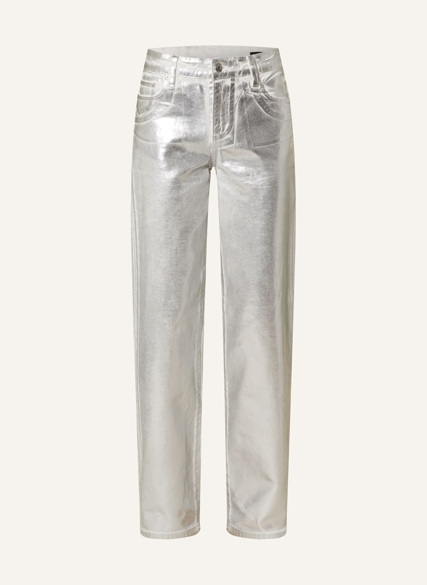 

Джинсы с блестящей пряжей Armani Exchange, серебряный