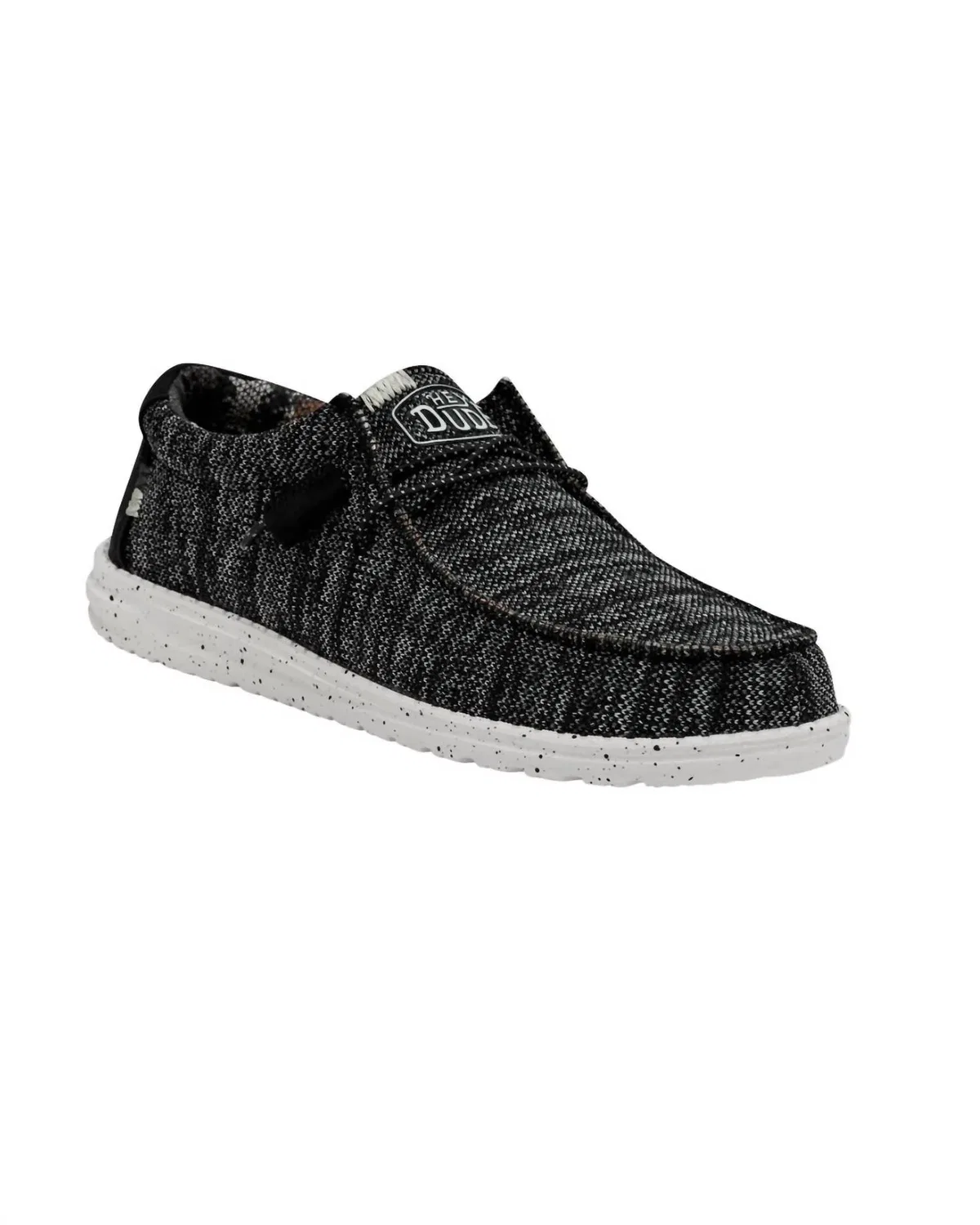 Hey Dude Мужские кроссовки Wally Sox Stitch, черно-белые