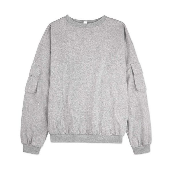 

Детская футболка с длинным рукавом в стиле бомбер Memoi, Gray Heather