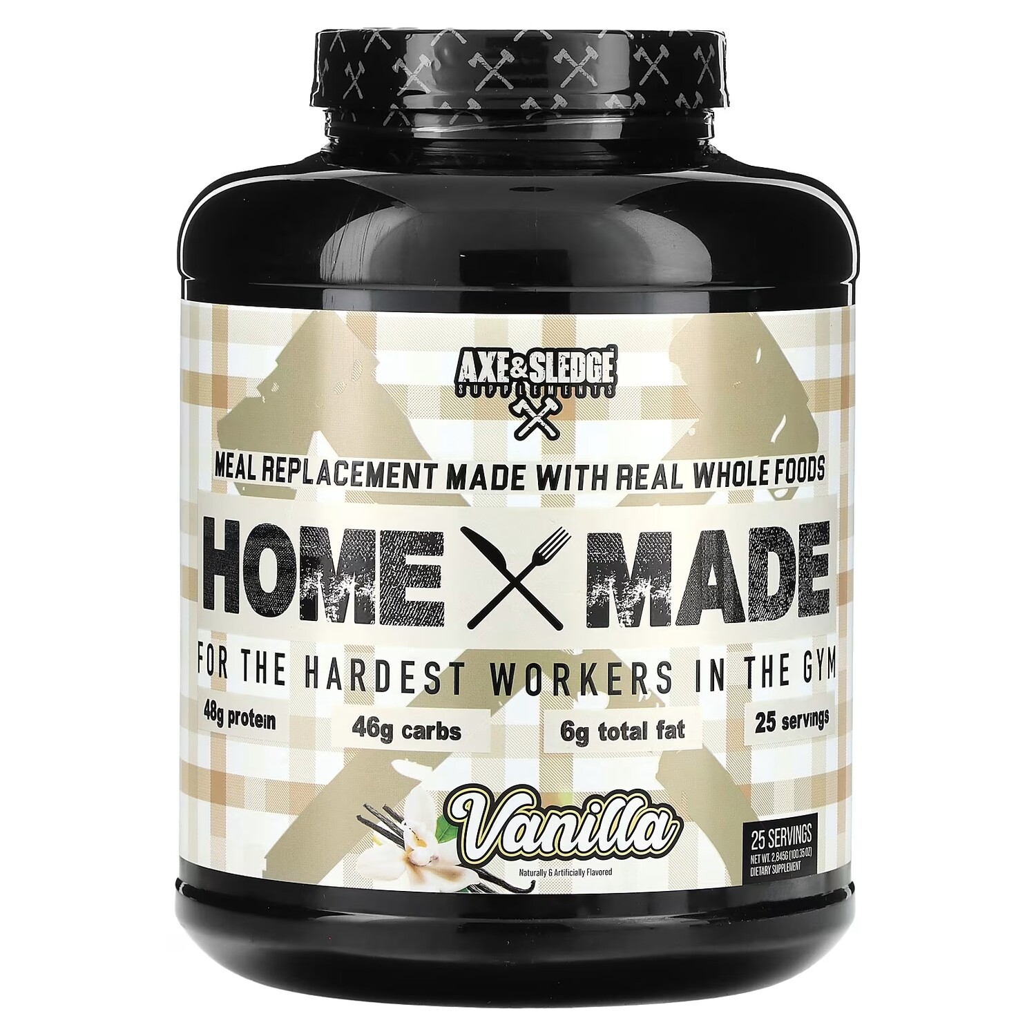 

Заменитель домашней еды Ax & Sledge Supplements с ванилью